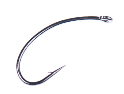 Hareline Core C1167 Parachute Dry Black Nickel Hook #6 Hooks