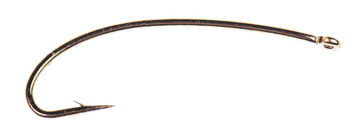 Hareline Core C1270 Curved Nymph Bronze Hook #4 Hooks