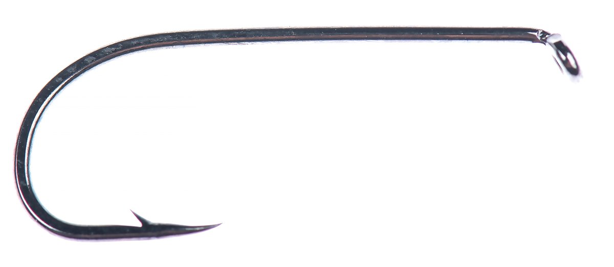Hareline Core C1280 Perfect Streamer Black Nickel Hook #6 Hooks