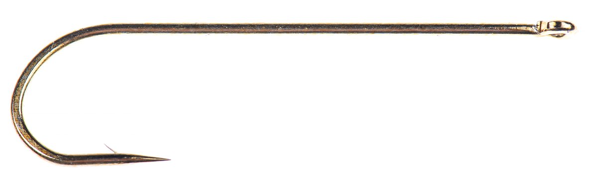Hareline Core C1750 Streamer Straight Eye Bronze Hook #4 Hooks