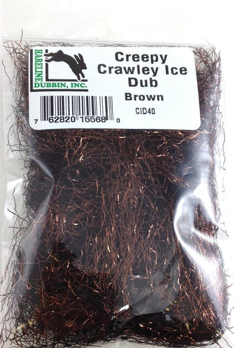 Hareline Creepy Crawley Ice Dub Brown