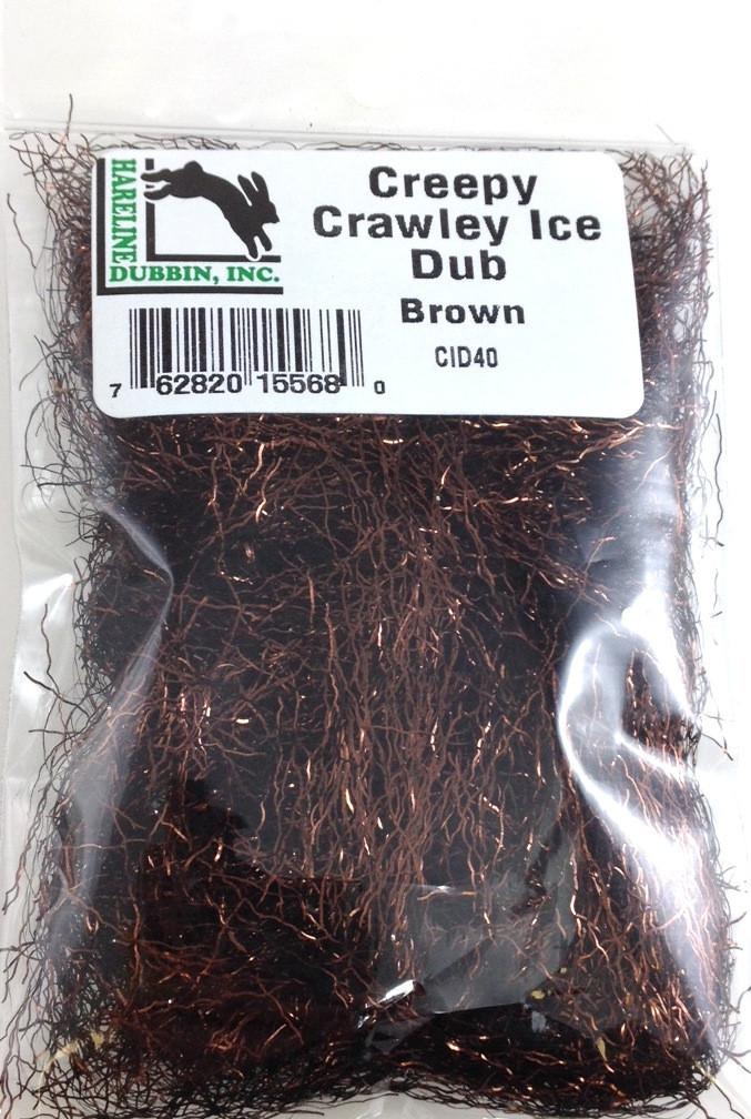 Hareline Creepy Crawley Ice Dub Brown