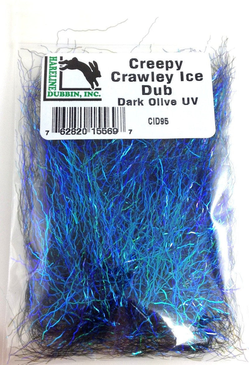 Hareline Creepy Crawley Ice Dub Dark Olive UV
