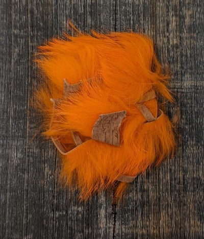 Hareline Crosscut Rabbit Strips Fl. Orange Hair, Fur