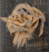 Hareline Crosscut Rabbit Strips Peach Hair, Fur