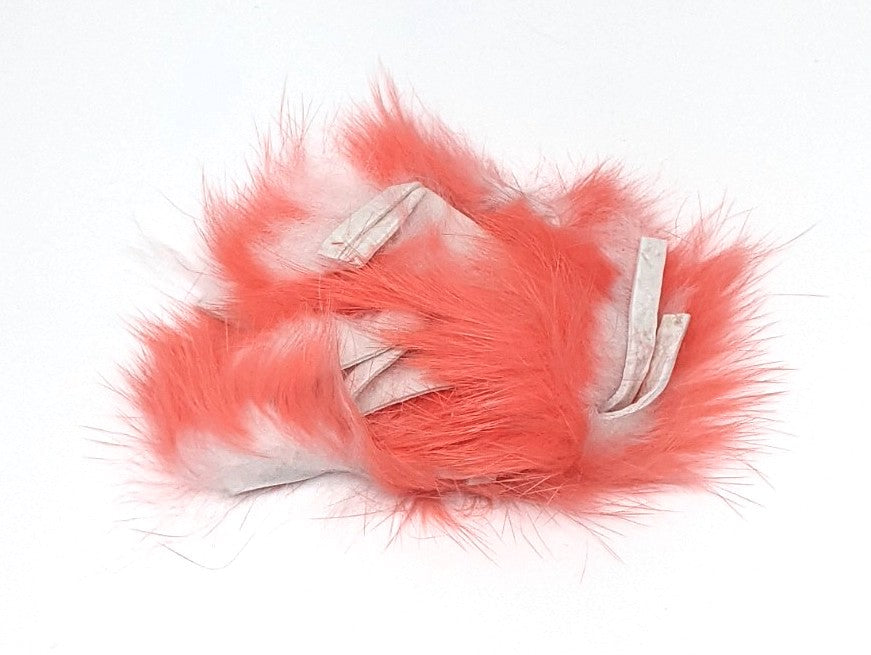 Hareline Crosscut Two-Tone Rabbit Flesh Strip #70 Cotton Candy Hair, Fur