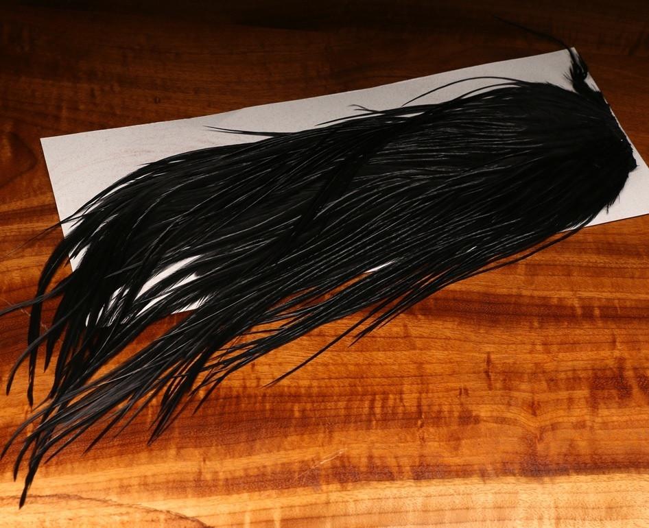 Hareline DOW Black Saddle #11 Fly Tying