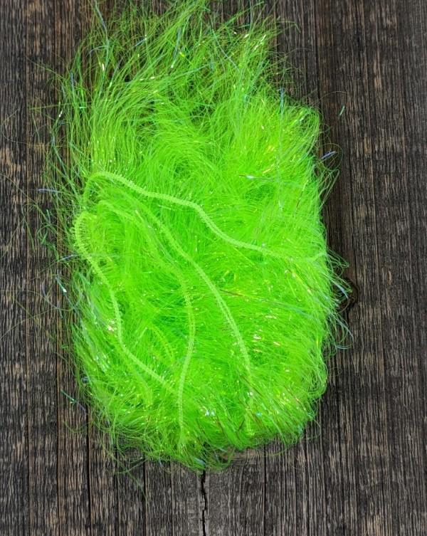 Hareline Dubbin Baitfish Emulator Flash Fl Chartreuse #127 Chenilles, Body Materials