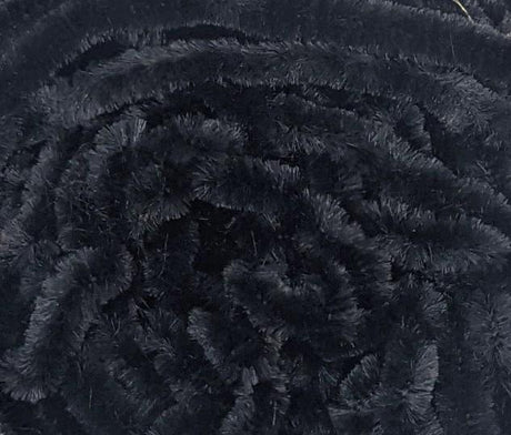 Hareline Dubbin Chenille Black / Medium Chenilles, Body Materials