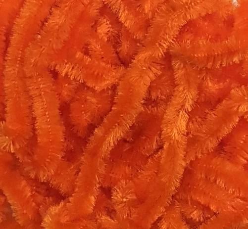 Hareline Dubbin Chenille Orange / Medium Chenilles, Body Materials