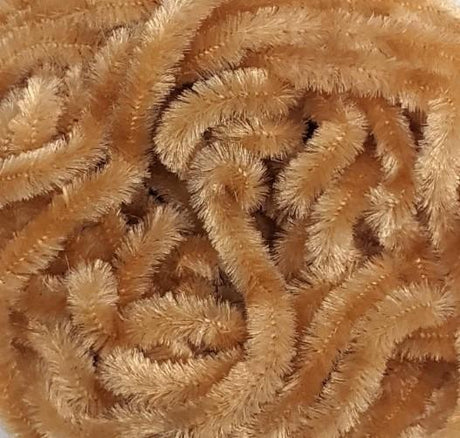 Hareline Dubbin Chenille Tan / Fine Chenilles, Body Materials