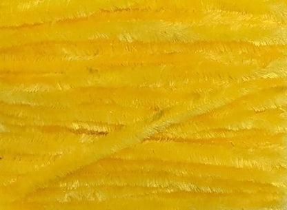 Hareline Dubbin Chenille Yellow / Large Chenilles, Body Materials