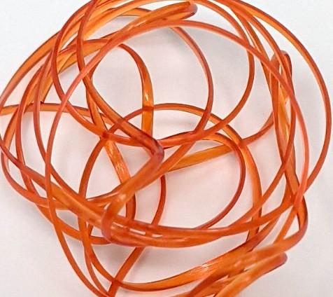 Hareline Dubbin D-Rib Orange / Small Chenilles, Body Materials