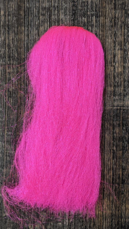 Hareline Dubbin Ice Fur Fl. Fuchsia Flash, Wing Materials