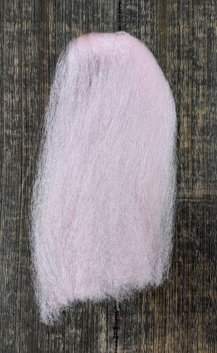 Hareline Dubbin Ice Fur Pink Bonefish Wing Flash, Wing Materials