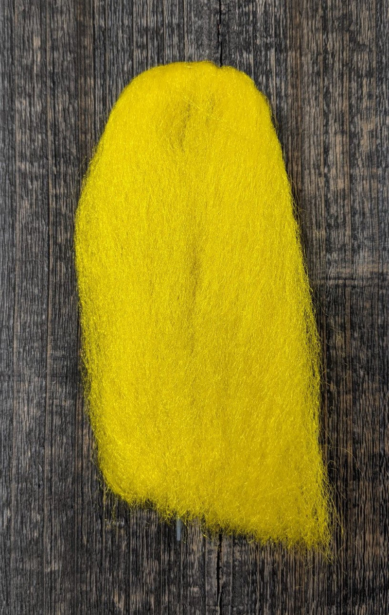 Hareline Dubbin Ice Fur Yellow Flash, Wing Materials