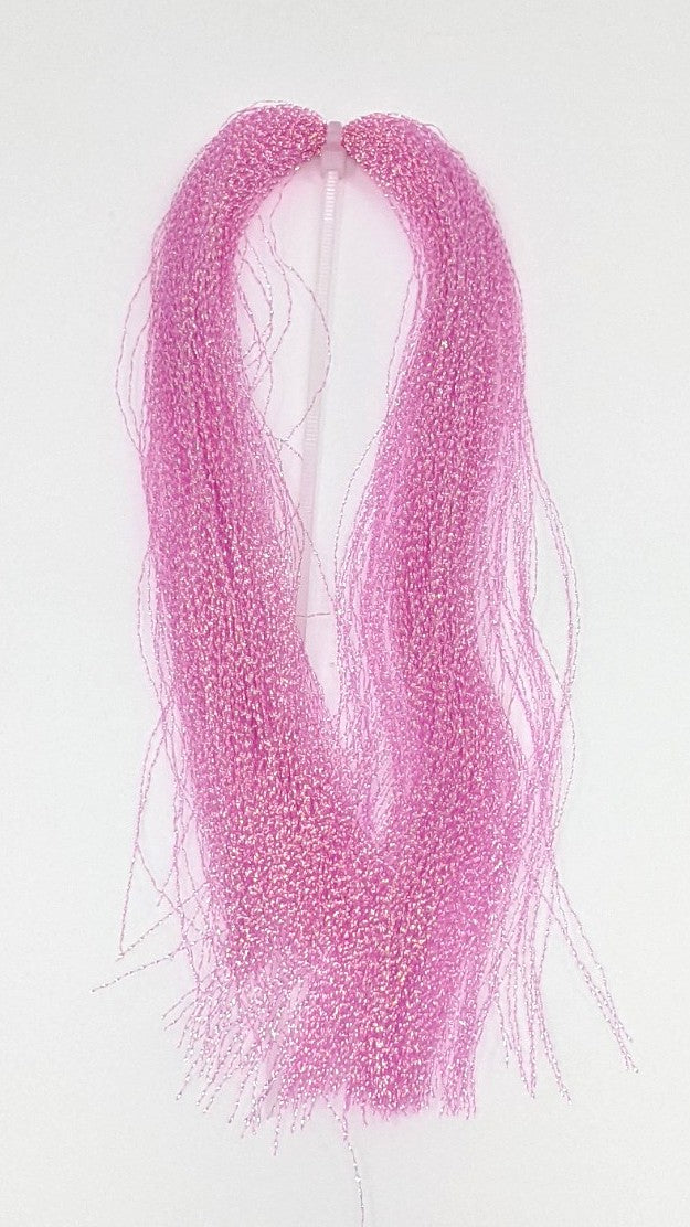 Hareline Dubbin Krystal Flash Bonefish Pink Flash, Wing Materials