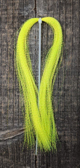 Hareline Dubbin Krystal Flash Hot Yellow Flash, Wing Materials