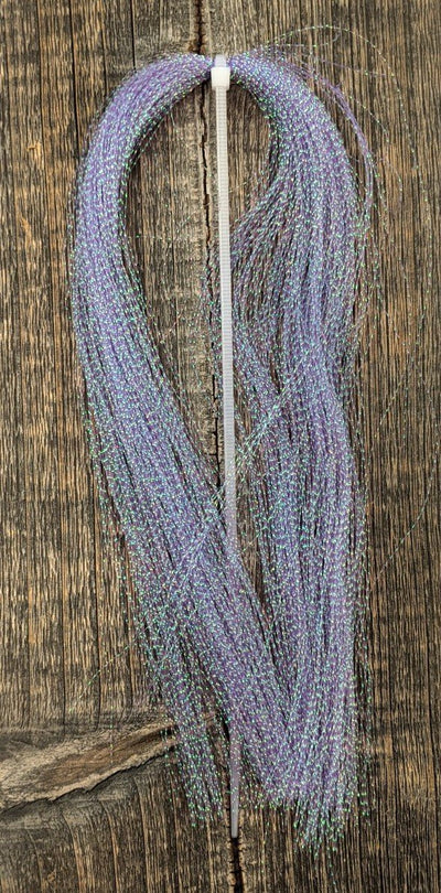 Hareline Dubbin Krystal Flash Purple/Pearl Flash, Wing Materials