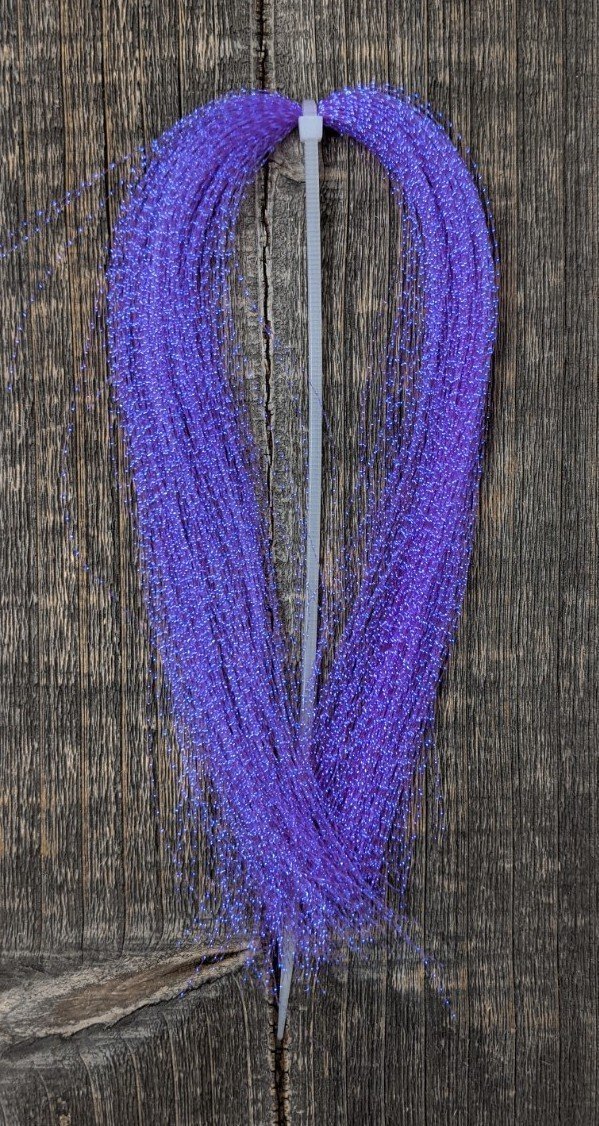 Hareline Dubbin Krystal Flash UV Purple Flash, Wing Materials