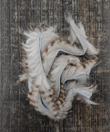 Hareline Dubbin Magnum Brown Barred Rabbit Strips Flesh #123B Hair, Fur