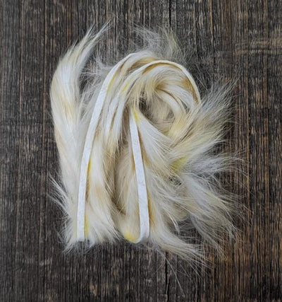 Hareline Dubbin Micro Groovy Bunny Strip Yellow - Tan - White #9 Hair, Fur