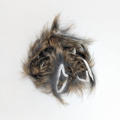 Hareline Dubbin Micro Rabbit Strips Grizzly Hair, Fur