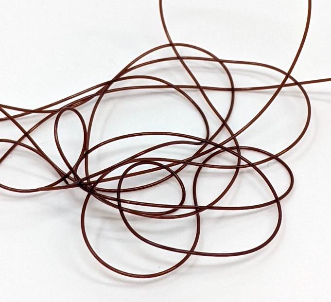 Hareline Dubbin Micro Tubing Brown Chenilles, Body Materials