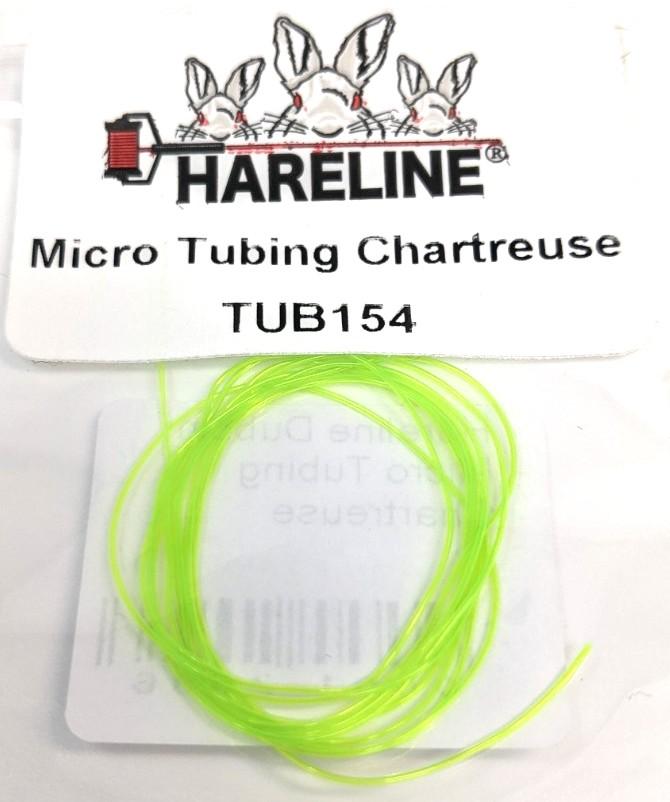 Hareline Dubbin Micro Tubing Chartreuse Chenilles, Body Materials