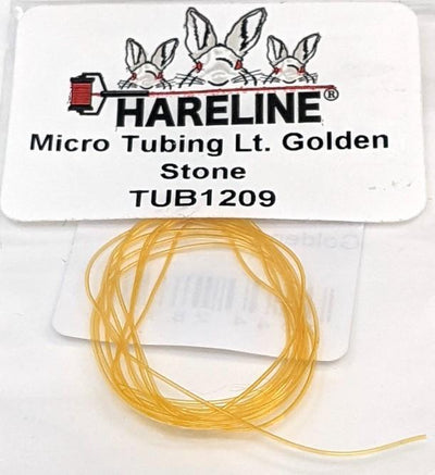 Hareline Dubbin Micro Tubing Light Golden Stone Chenilles, Body Materials
