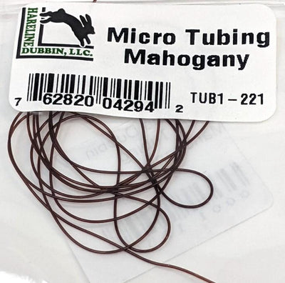 Hareline Dubbin Micro Tubing Mahogany Chenilles, Body Materials