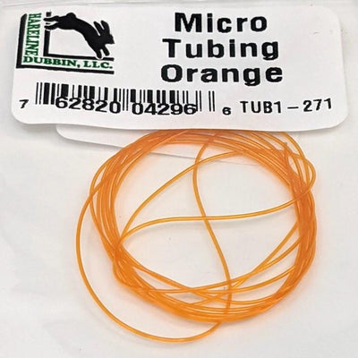 Hareline Dubbin Micro Tubing Orange Chenilles, Body Materials