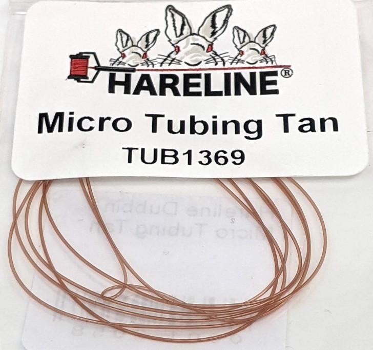 Hareline Dubbin Micro Tubing Tan Chenilles, Body Materials