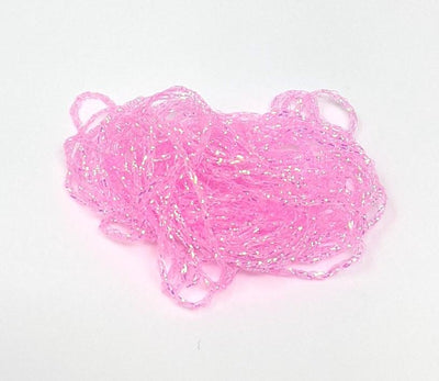 Hareline Dubbin Midge Diamond Braid Hot Pink Chenilles, Body Materials