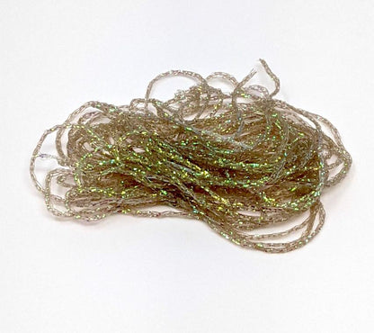 Hareline Dubbin Midge Diamond Braid Olive Dun Chenilles, Body Materials