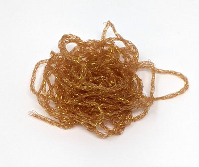 Hareline Dubbin Midge Diamond Braid Root Beer Chenilles, Body Materials