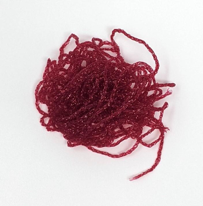 Hareline Dubbin Midge Ice Braid Claret Chenilles, Body Materials