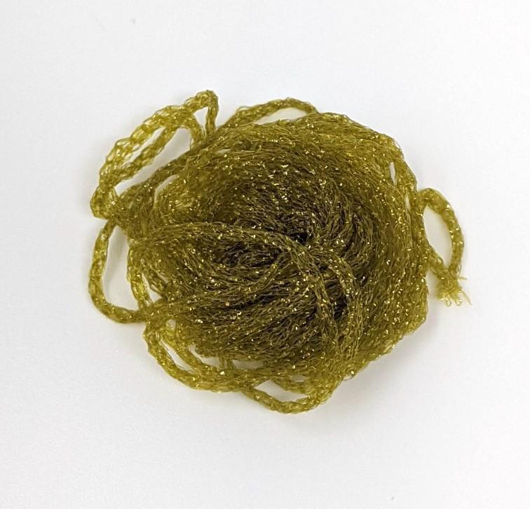 Hareline Dubbin Midge Ice Braid Olive Chenilles, Body Materials