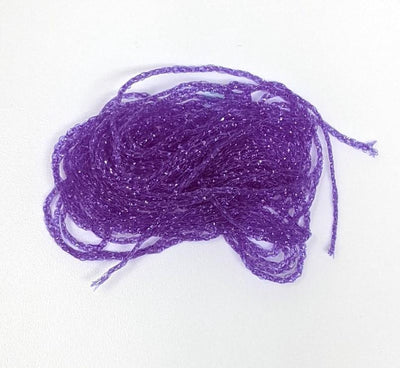 Hareline Dubbin Midge Ice Braid Purple Chenilles, Body Materials