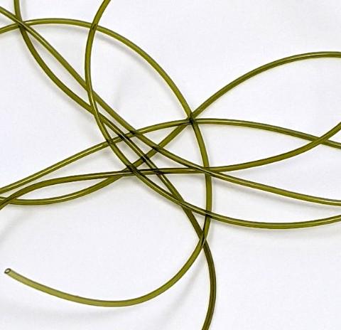 Hareline Dubbin Midge Tubing Olive Chenilles, Body Materials