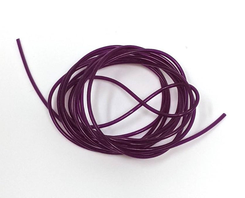 Hareline Dubbin Midge Tubing Purple Chenilles, Body Materials