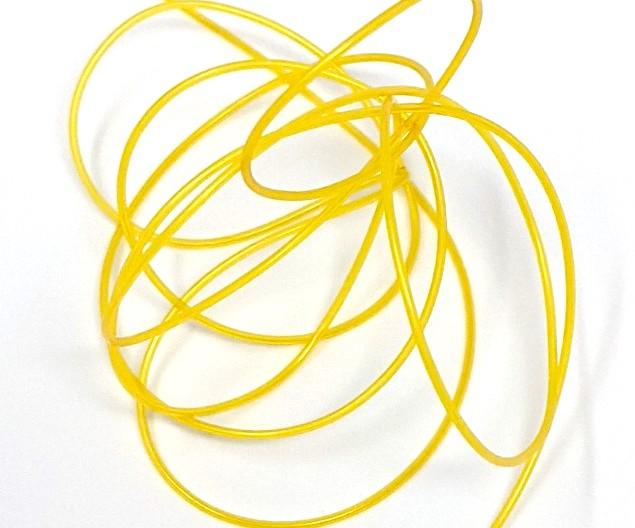 Hareline Dubbin Midge Tubing Yellow Chenilles, Body Materials