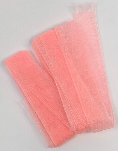 Hareline Dubbin Pseudo Hackle Shrimp Pink / 1/2" Chenilles, Body Materials