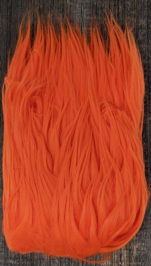Hareline Dubbin Pseudo Hair Fl Orange Flash, Wing Materials