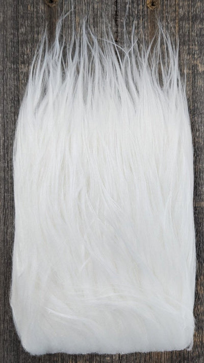 Hareline Dubbin Pseudo Hair White #377 Flash, Wing Materials