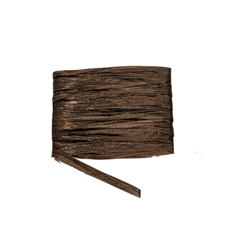 Hareline Dubbin Swiss Straw Dark Brown Flash, Wing Materials