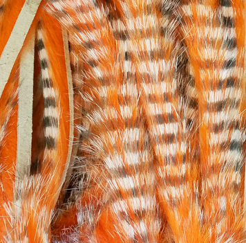 Hareline Dubbin Tiger Barred Rabbit Strips 1/8" Hair, Fur