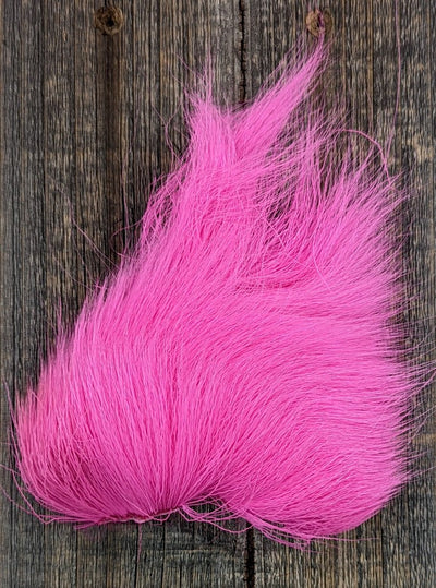 Hareline Dyed Deer Belly Hair Hot Pink Hair, Fur