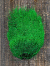 Hareline Dyed Deer Belly Hair Kelly Green Hair, Fur