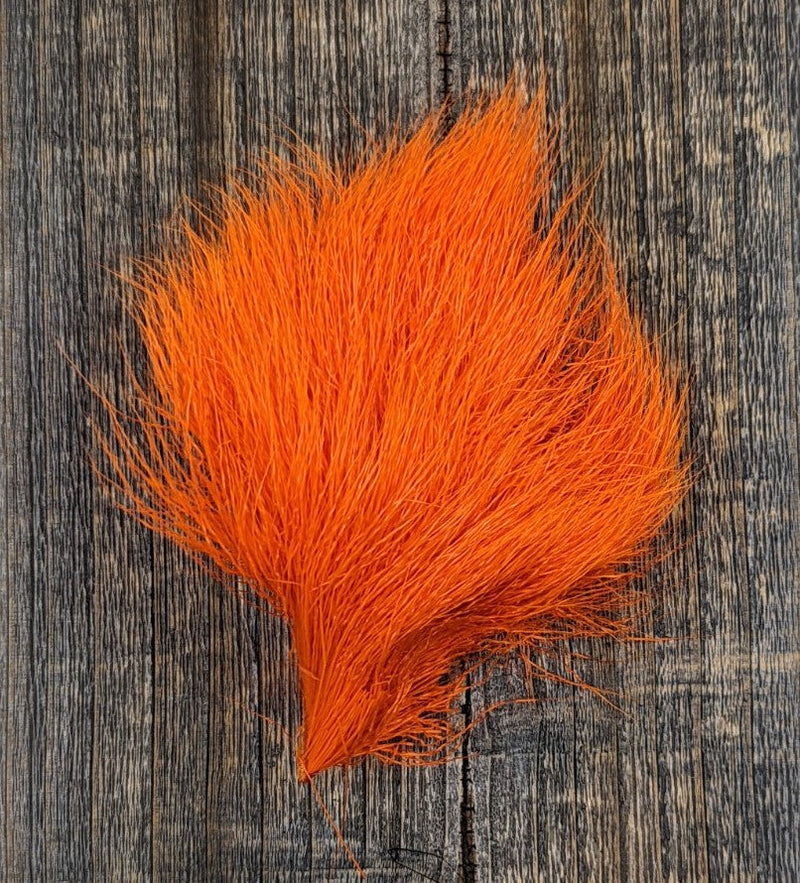 Hareline Dyed Deer Belly Hair Orange Hair, Fur